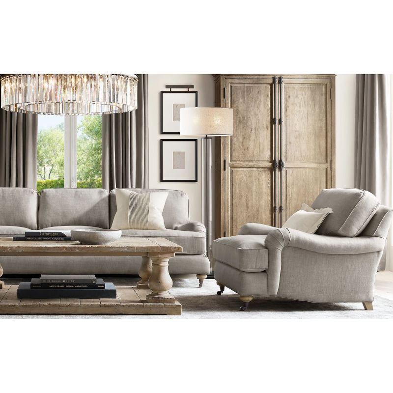 Rhys Crystal Odeom Round Chandelier 43"-MEET LIGHTING