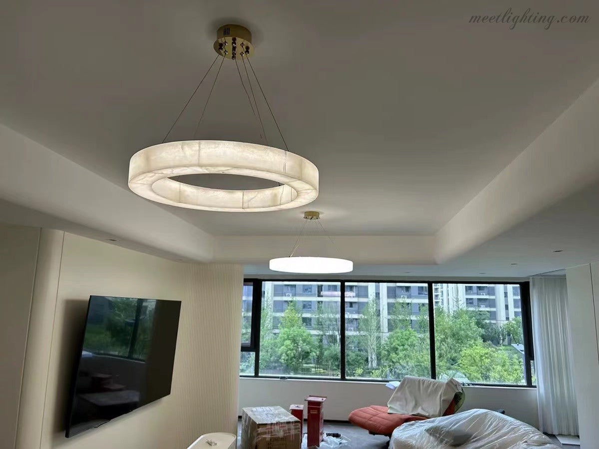 Rivage Round Chandelier 60"-MEET LIGHTING