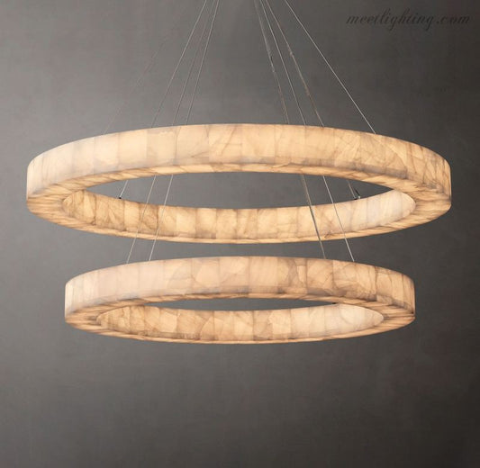 Rivege two-tier Round Chandelier 60"-Meet Lighting