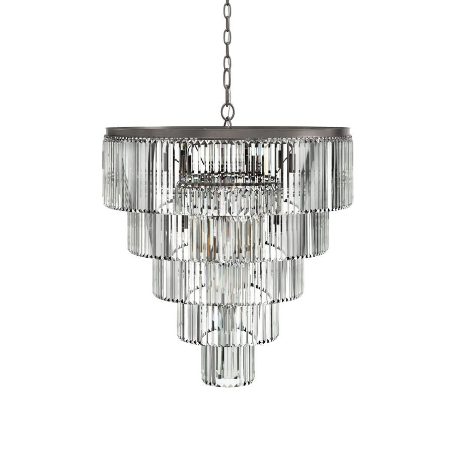 Ryan Tiered Round Chandelier-Meet Lighting