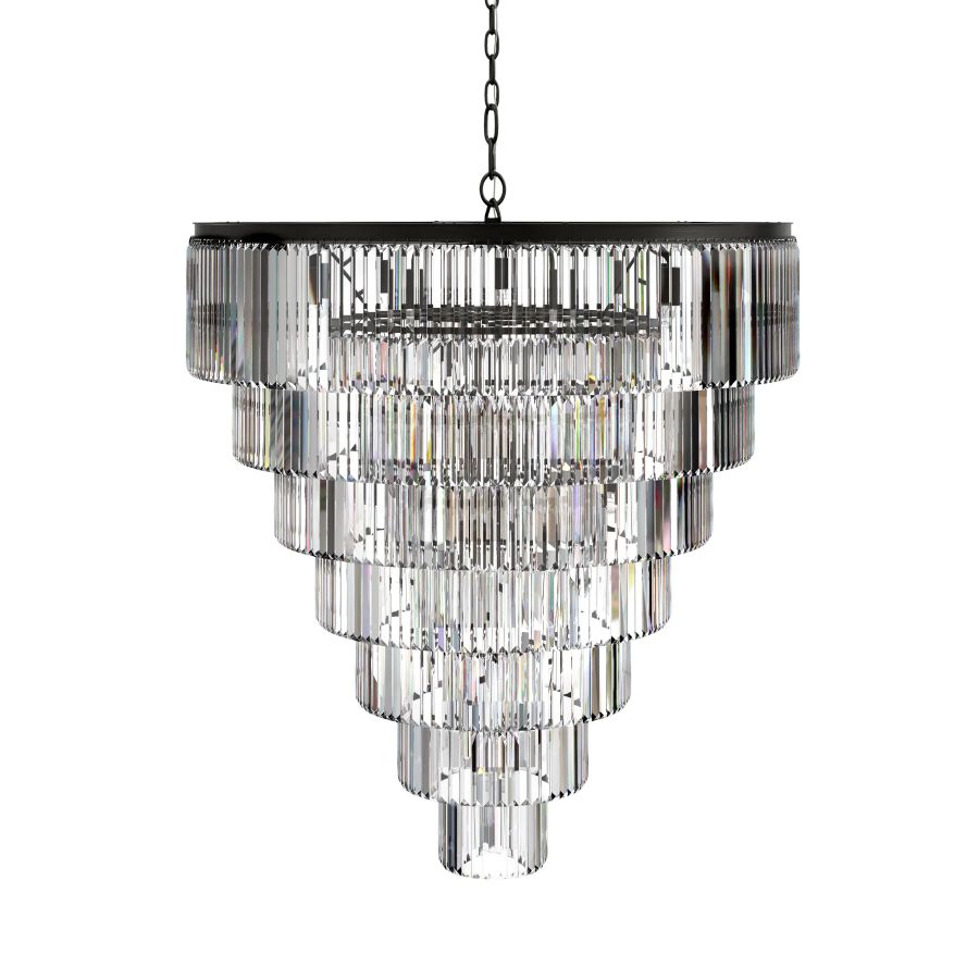 Ryan Tiered Round Chandelier-Meet Lighting