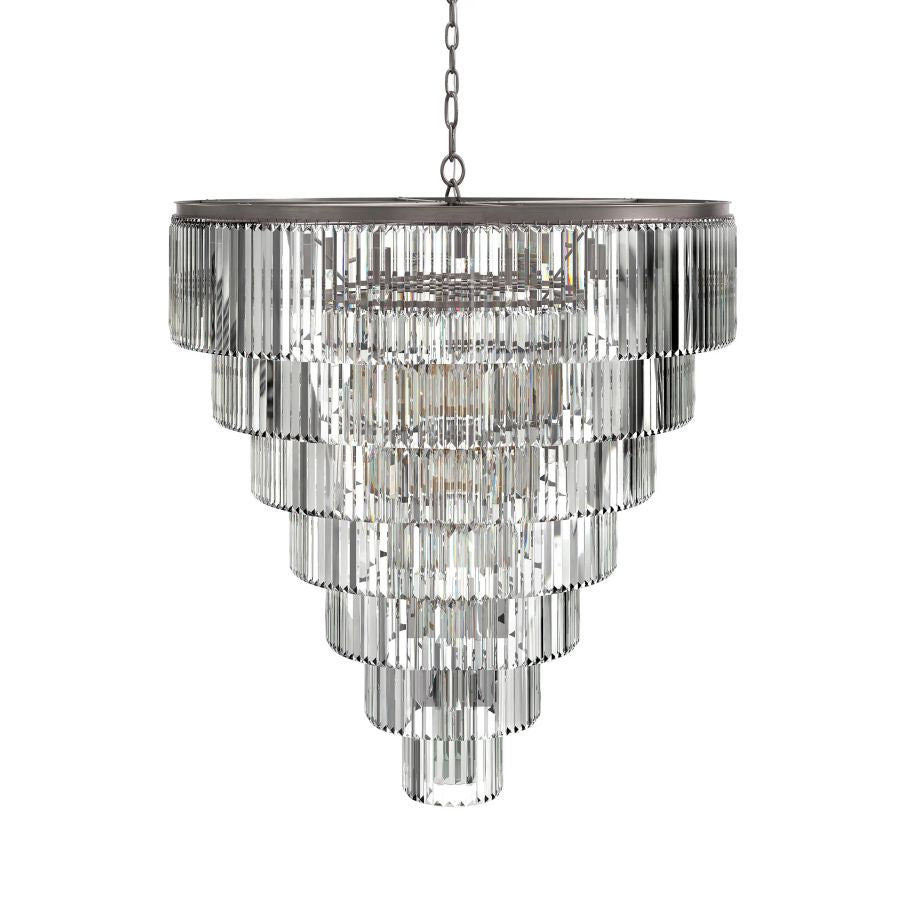 Ryan Tiered Round Chandelier-Meet Lighting