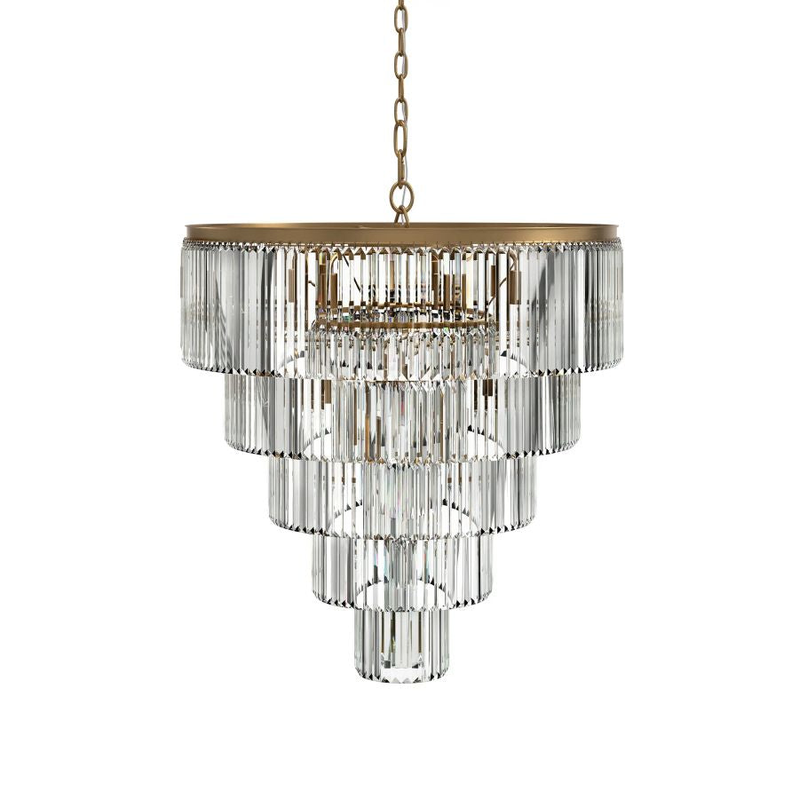 Ryan Tiered Round Chandelier-Meet Lighting