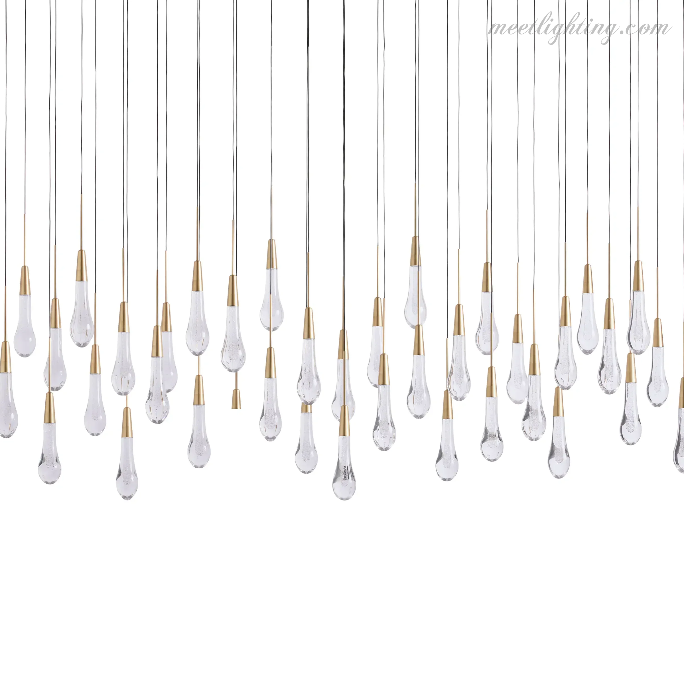 Soltaire Modern Linear Chandelier For Dining Room Kitchen-MEET LIGHTING