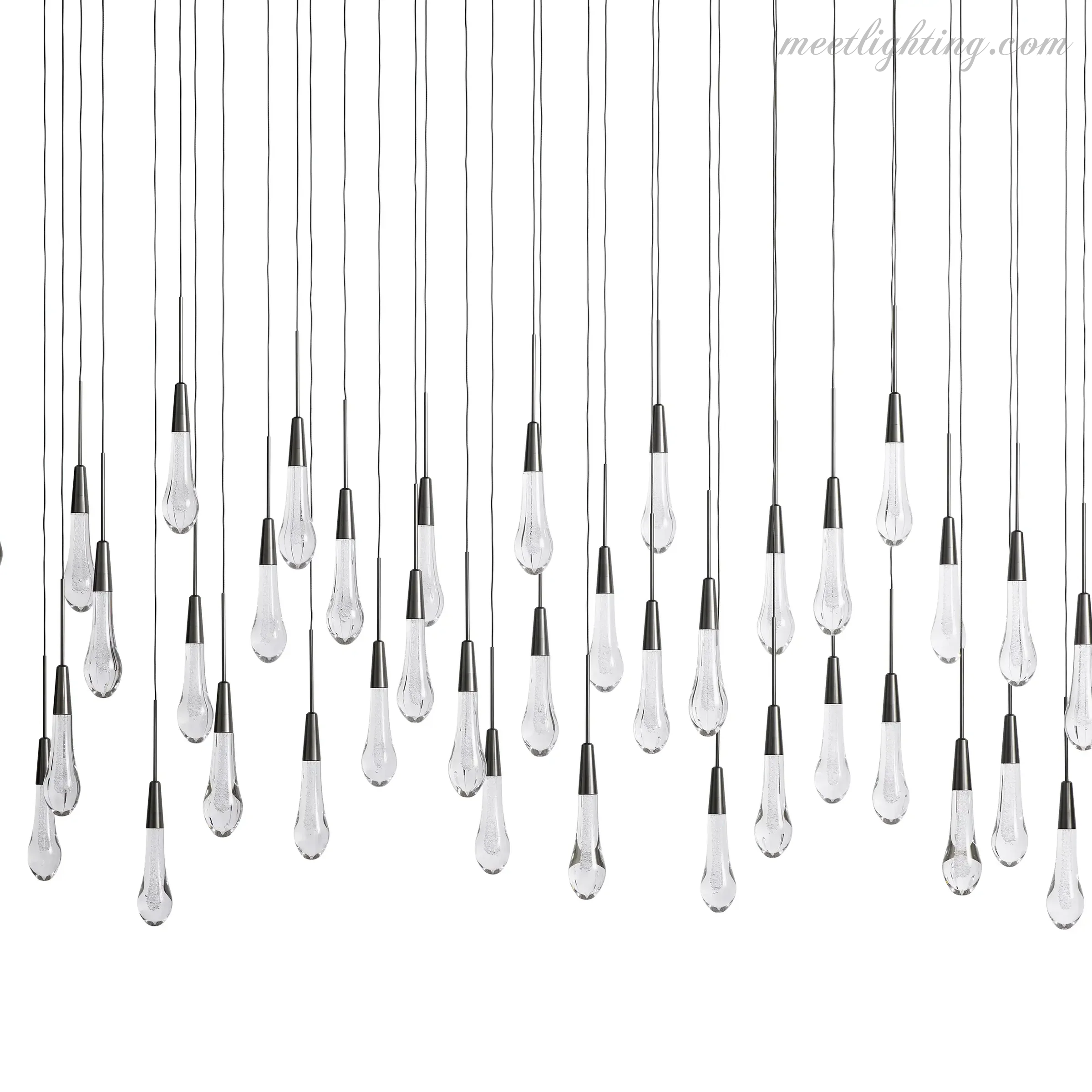 Soltaire Modern Linear Chandelier For Dining Room Kitchen-MEET LIGHTING