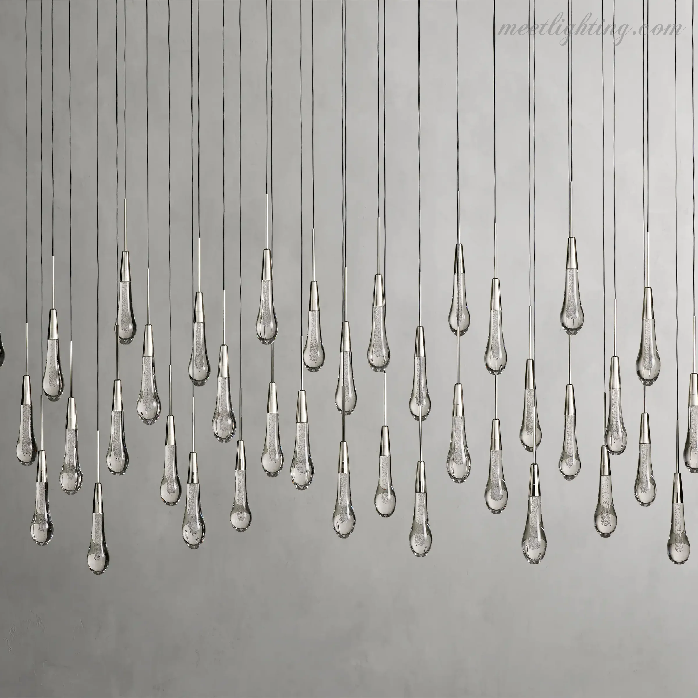 Soltaire Modern Linear Chandelier For Dining Room Kitchen-MEET LIGHTING