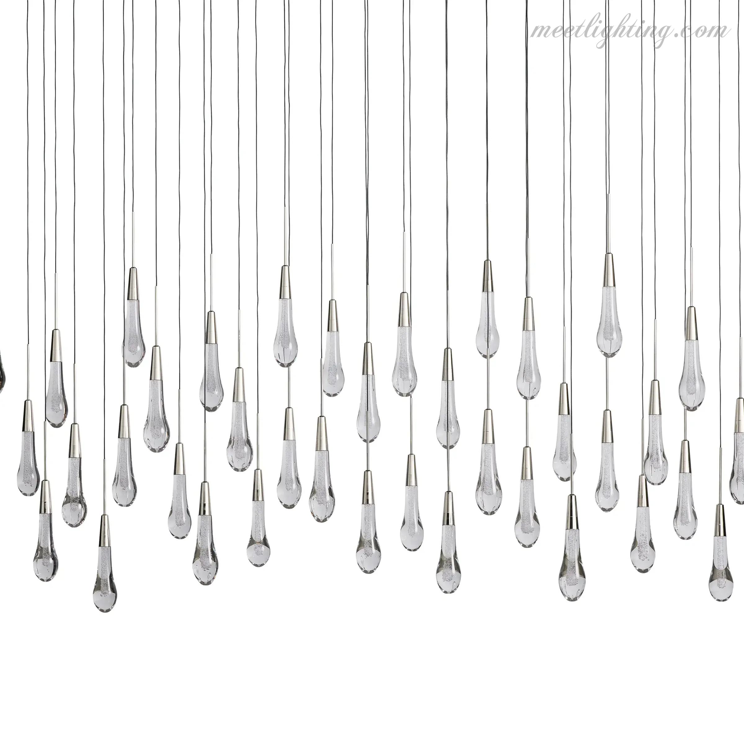 Soltaire Modern Linear Chandelier For Dining Room Kitchen-MEET LIGHTING
