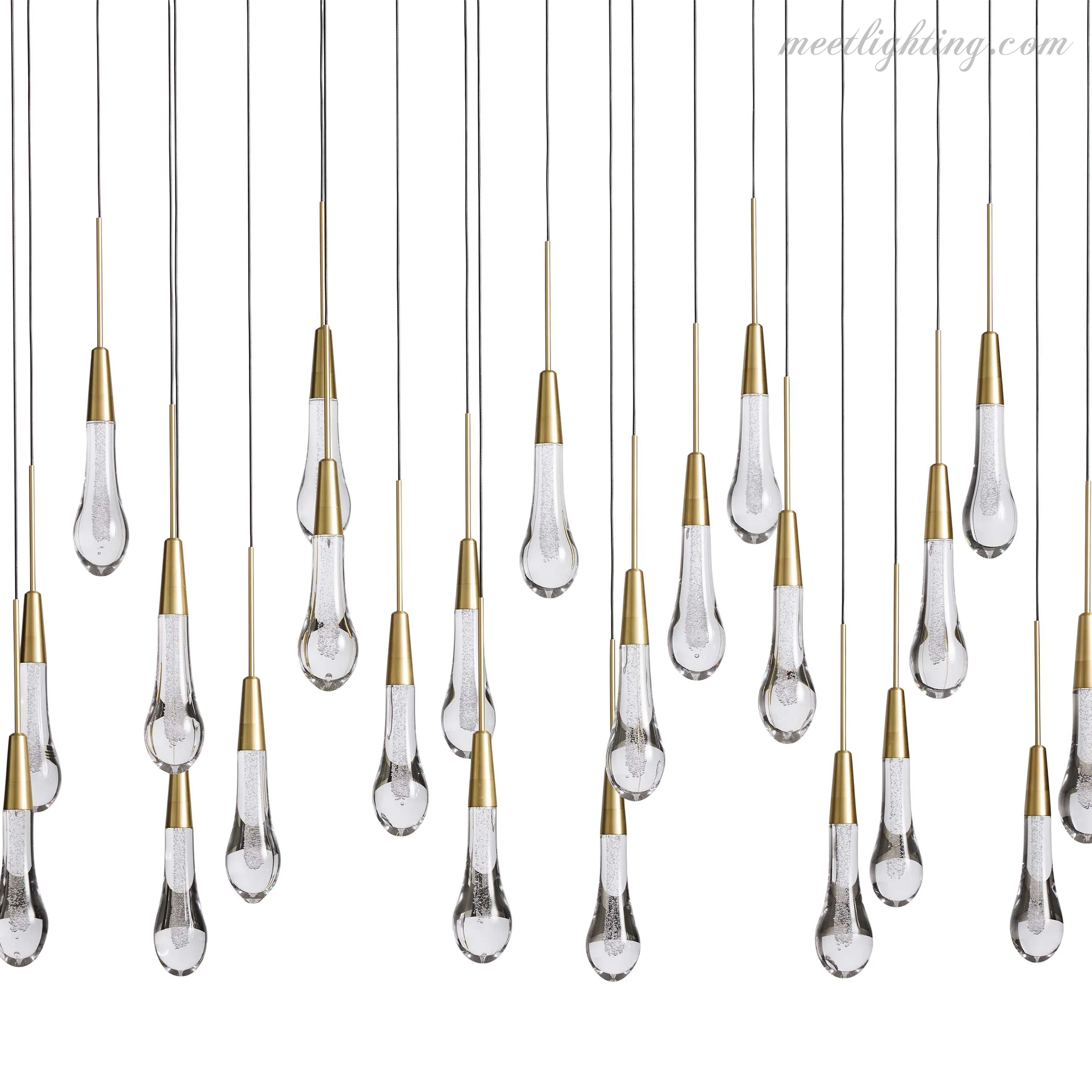 Soltaire Modern Linear Chandelier For Dining Room Kitchen-MEET LIGHTING
