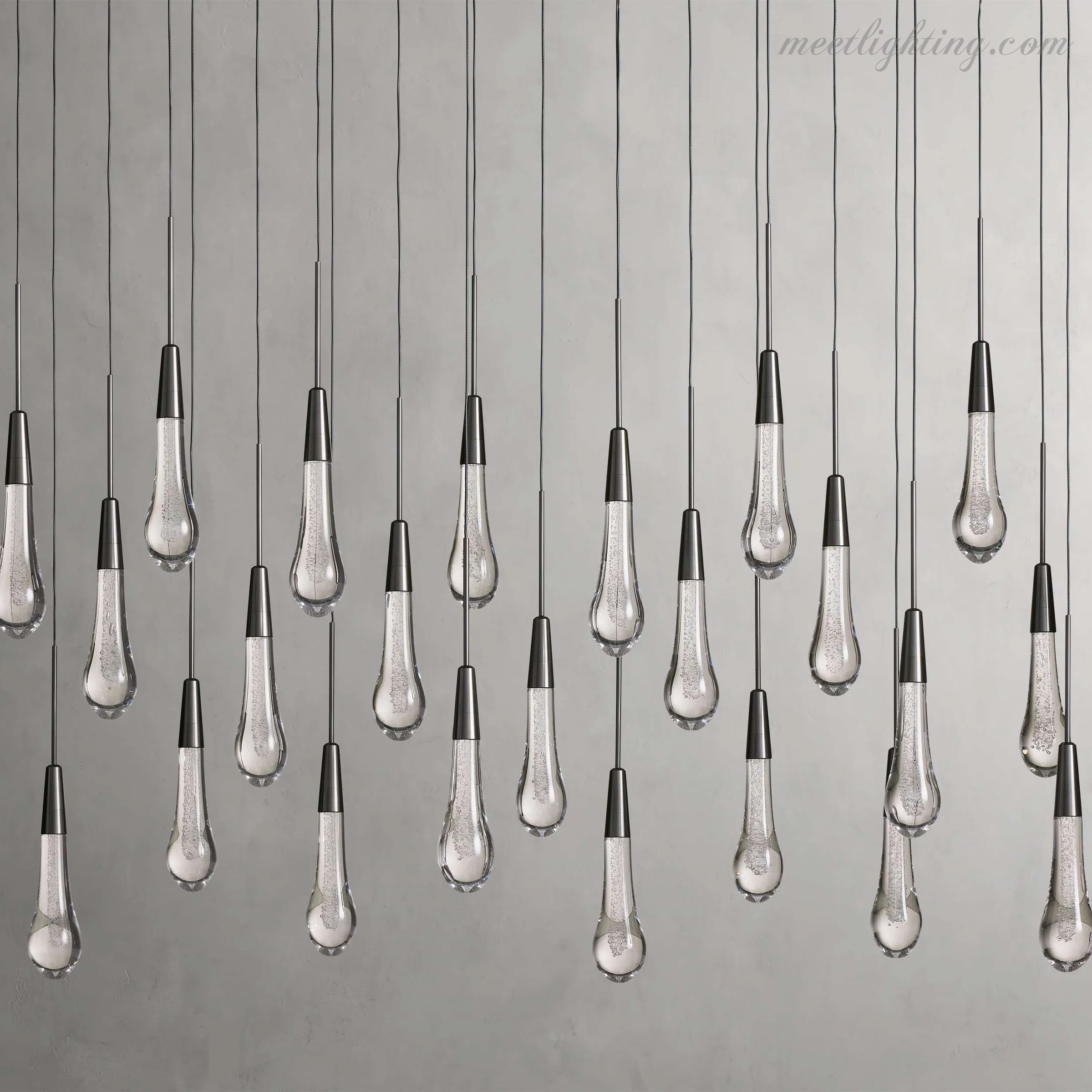 Soltaire Modern Linear Chandelier For Dining Room Kitchen-MEET LIGHTING
