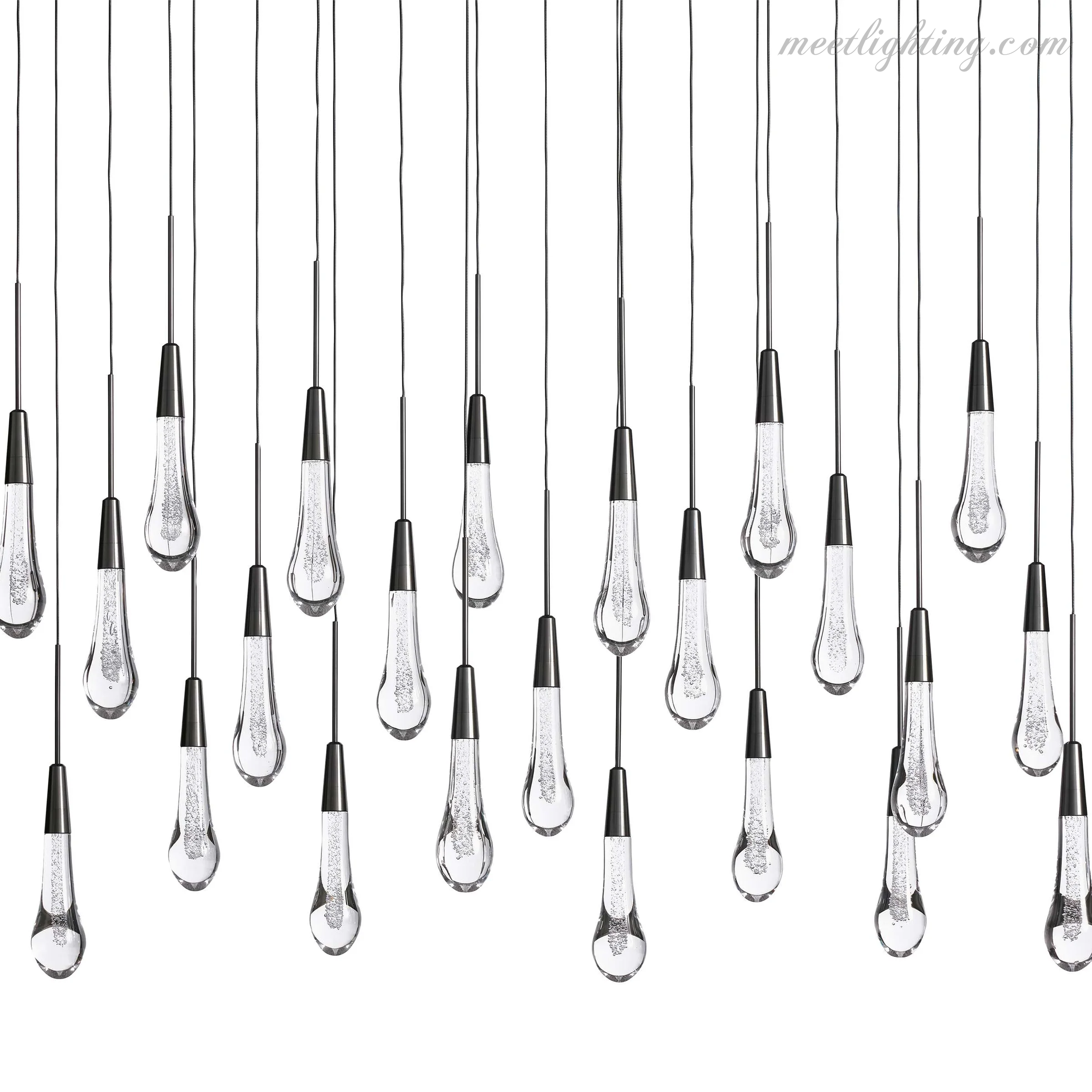 Soltaire Modern Linear Chandelier For Dining Room Kitchen-MEET LIGHTING