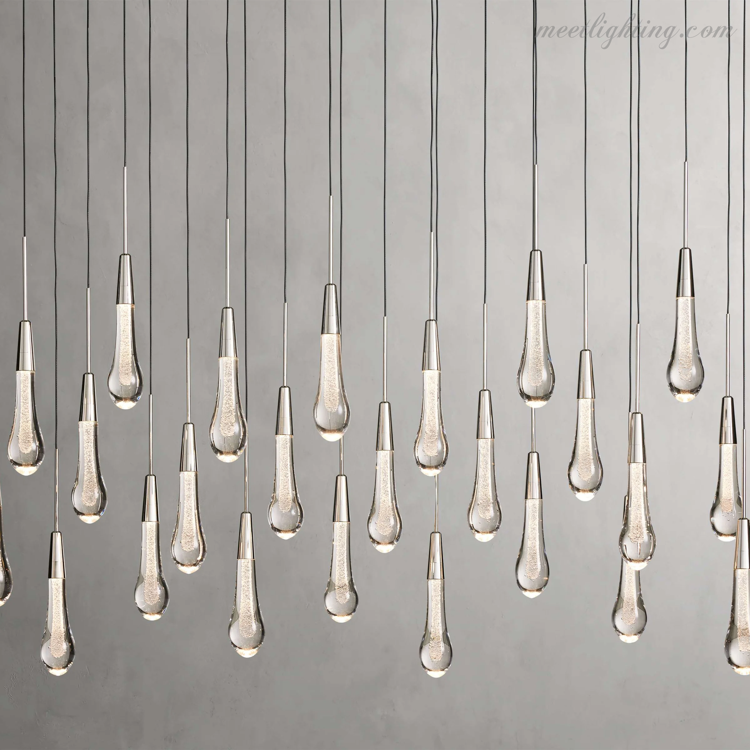 Soltaire Modern Linear Chandelier For Dining Room Kitchen-MEET LIGHTING