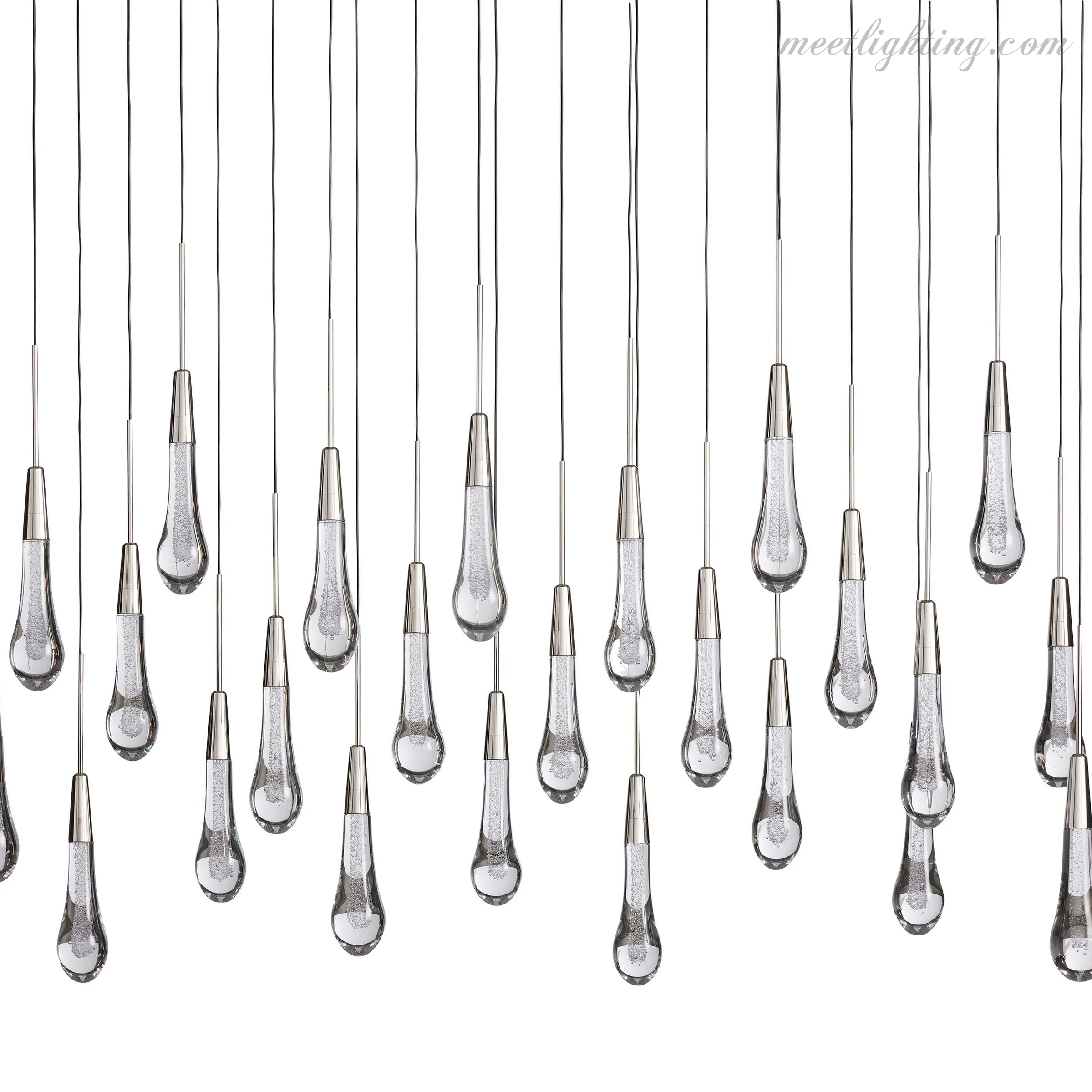 Soltaire Modern Linear Chandelier For Dining Room Kitchen-MEET LIGHTING