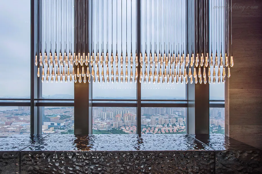 Soltaire Modern Linear Chandelier For Dining Room Kitchen-MEET LIGHTING