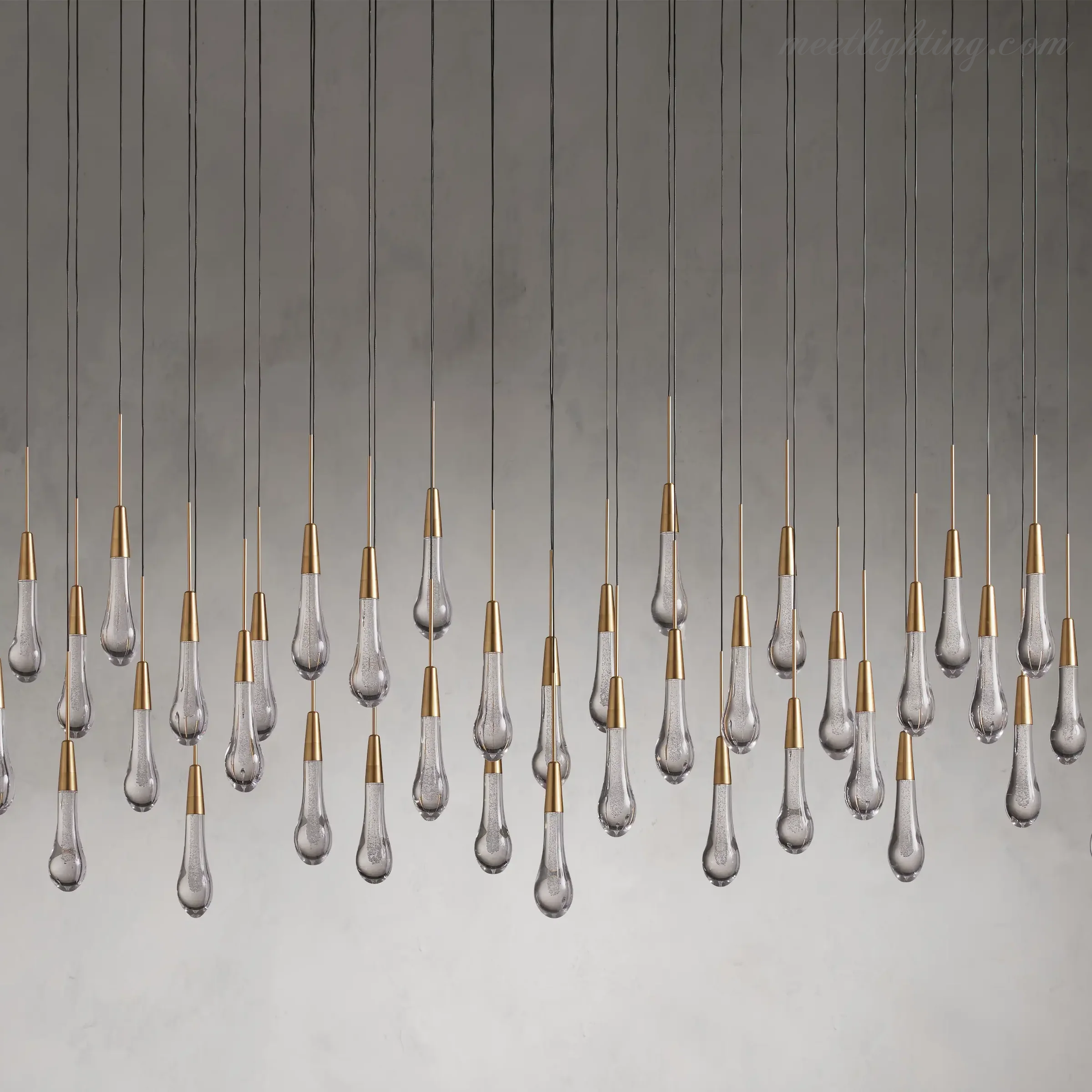 Soltaire Modern Linear Chandelier For Dining Room Kitchen-MEET LIGHTING