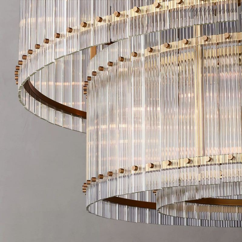 San Marco 2-tier Luxury Round Crystal Chandelier 48"-MEET LIGHTING