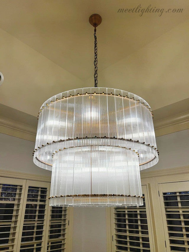 San Marco 2-tier Luxury Round Crystal Chandelier 48"-MEET LIGHTING
