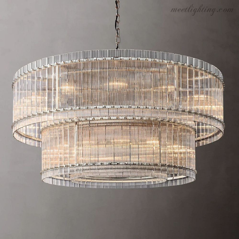 San Marco Round Crystal Chandelier 60" 48" 37" 22"-MEET LIGHTING
