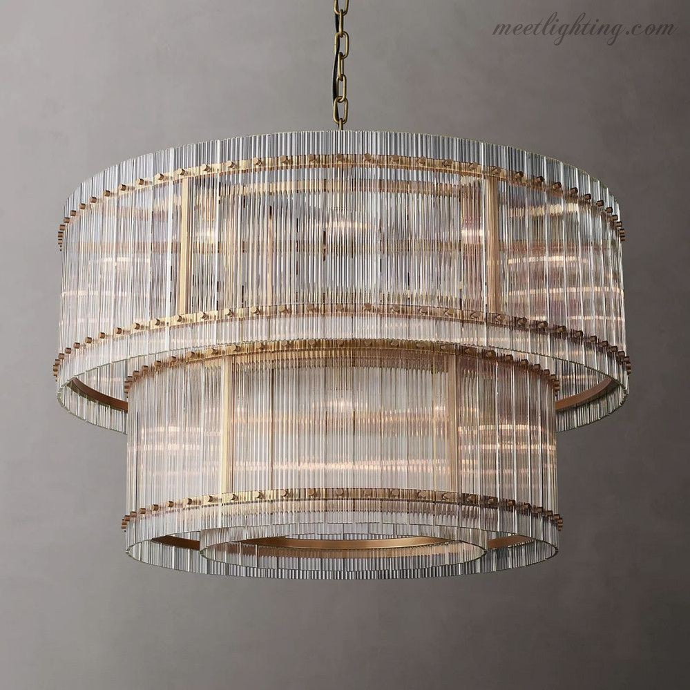 San Marco Round Crystal Chandelier 60" 48" 37" 22"-MEET LIGHTING