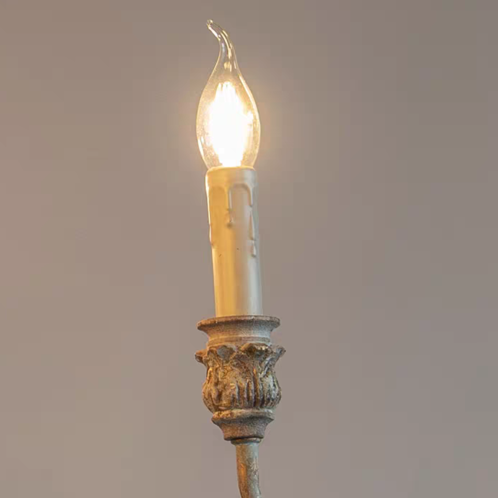 French Vintage Candle Chandelier for Living Room/Bedroom-MEET LIGHTING