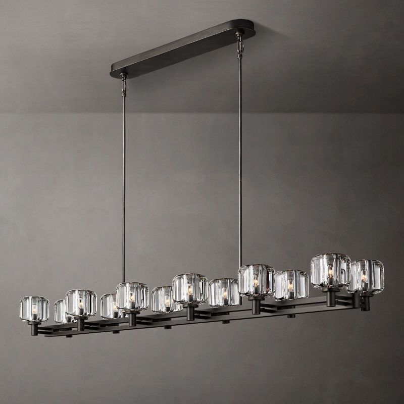 Sebendek Linear Chandelier-Meet Lighting