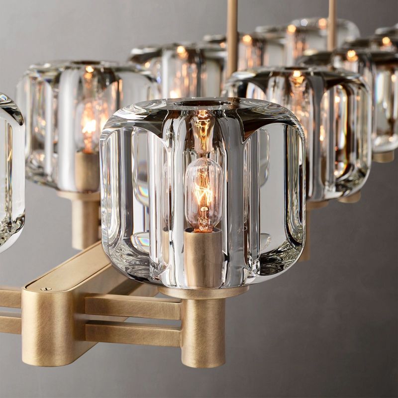 Sebendek Linear Chandelier-Meet Lighting