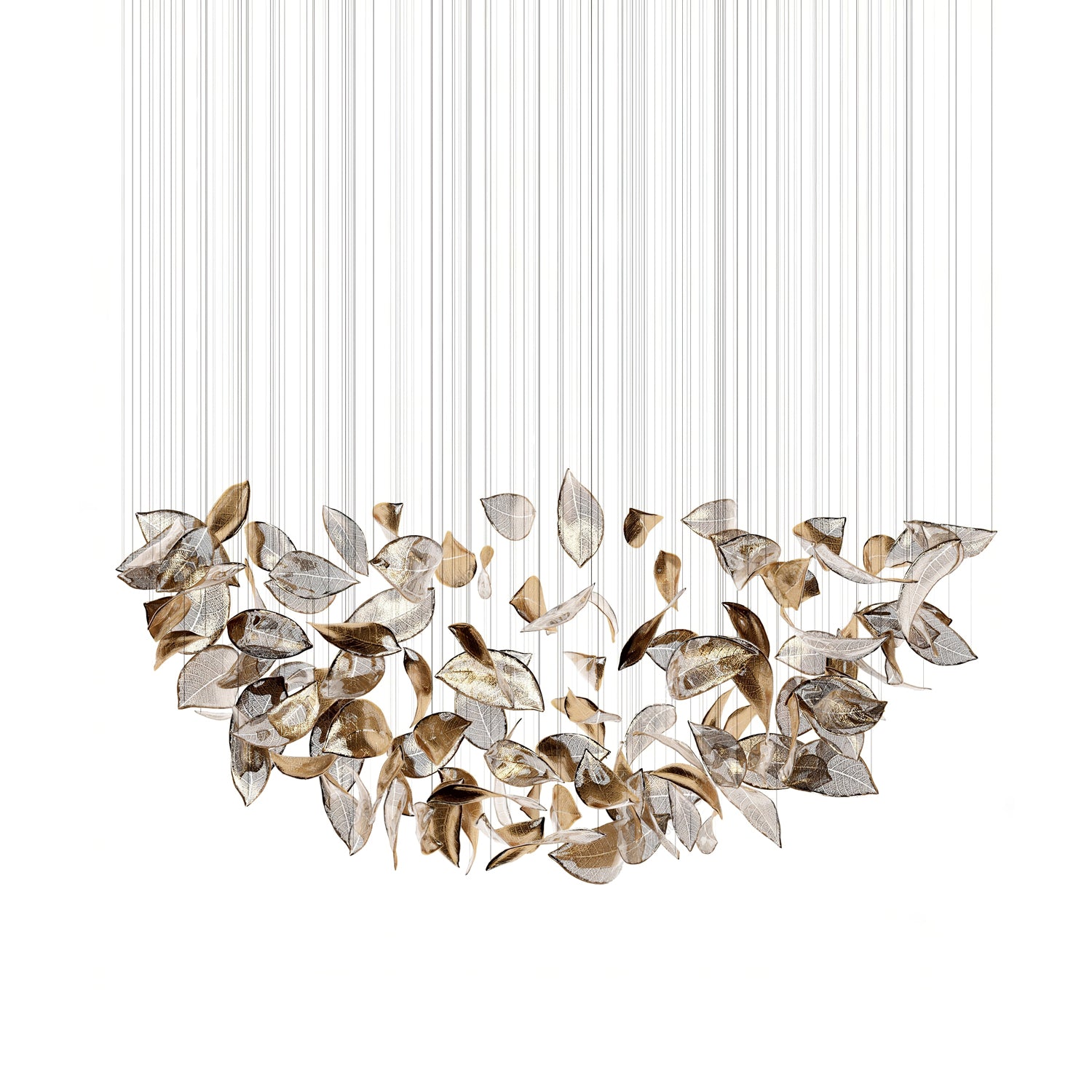 Shake Leaves Chandelier-Meet Lighting