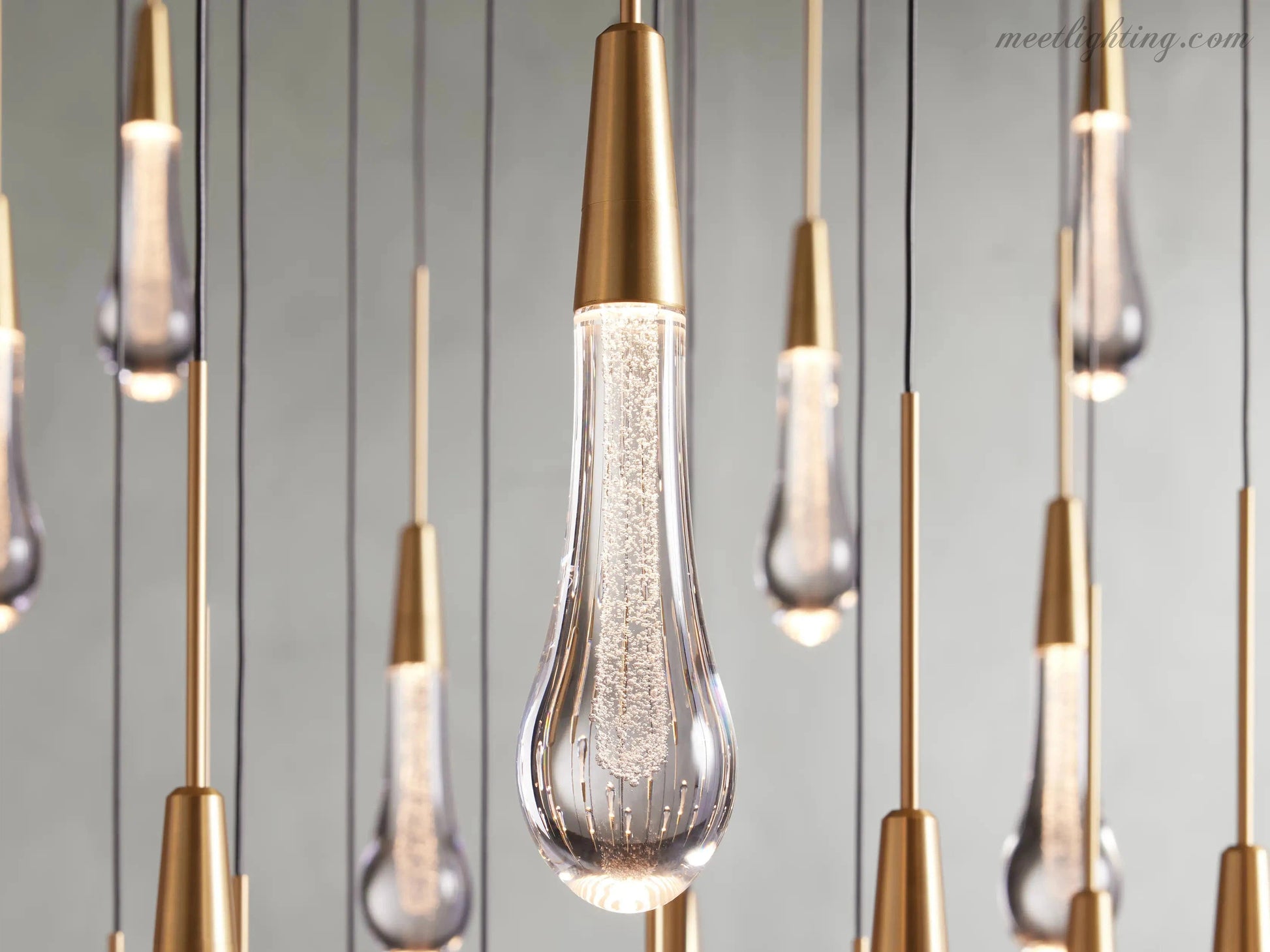 Solitaire Round Chandelier 58"D-Meet Lighting