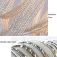 Sophian Luxury Aluminum Chain Tassel Chandelier-Meet Lighting