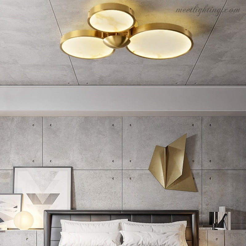 Spain Alabaster Flush Mount Ceiling Lamps-Meet Lighting