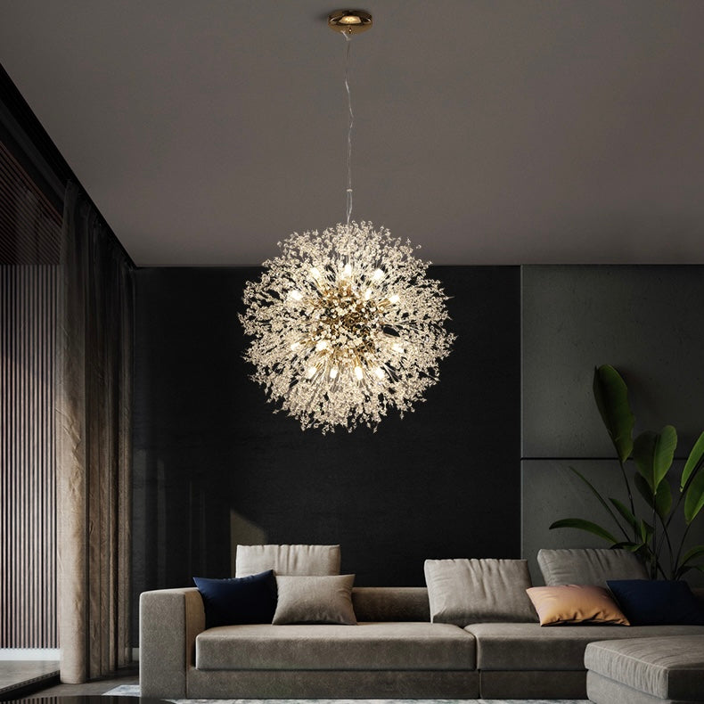 Dandelion Chandelier Sputnik Sphere In Firework Shape Modern Ceiling Light-MEET LIGHTING