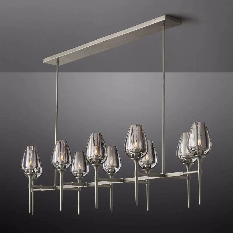 Tulip Linear Chandelier 65"-MEET LIGHTING