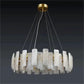 Venu Alabaster Round Chandelier-Meet Lighting