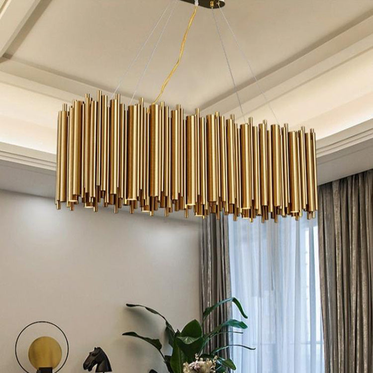 Viol Rectangle Chandelier for Dining Room-Meet Lighting