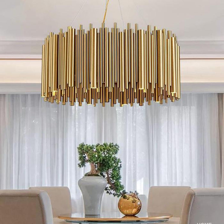 Viola Stainless Steel Chandelier-Meet Lighting