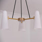 White Porcelain Round Chandelier 3-Lights-Meet Lighting