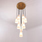 White Porcelain Round Chandelier D18"-Meet Lighting