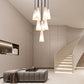 White Porcelain Round Chandelier D18"-Meet Lighting