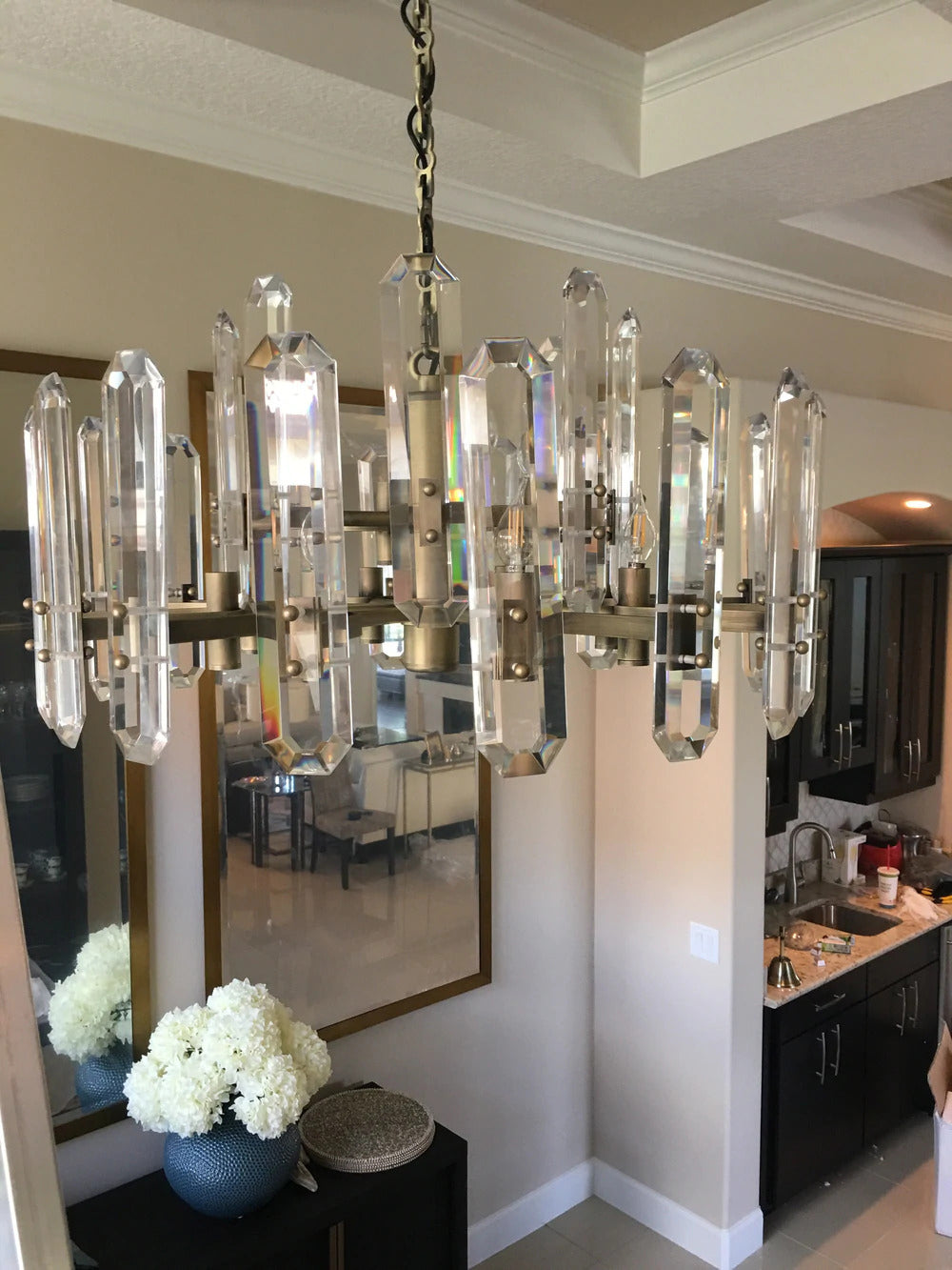 Bonnington Crystal Round Chandelier 24"-MEET LIGHTING