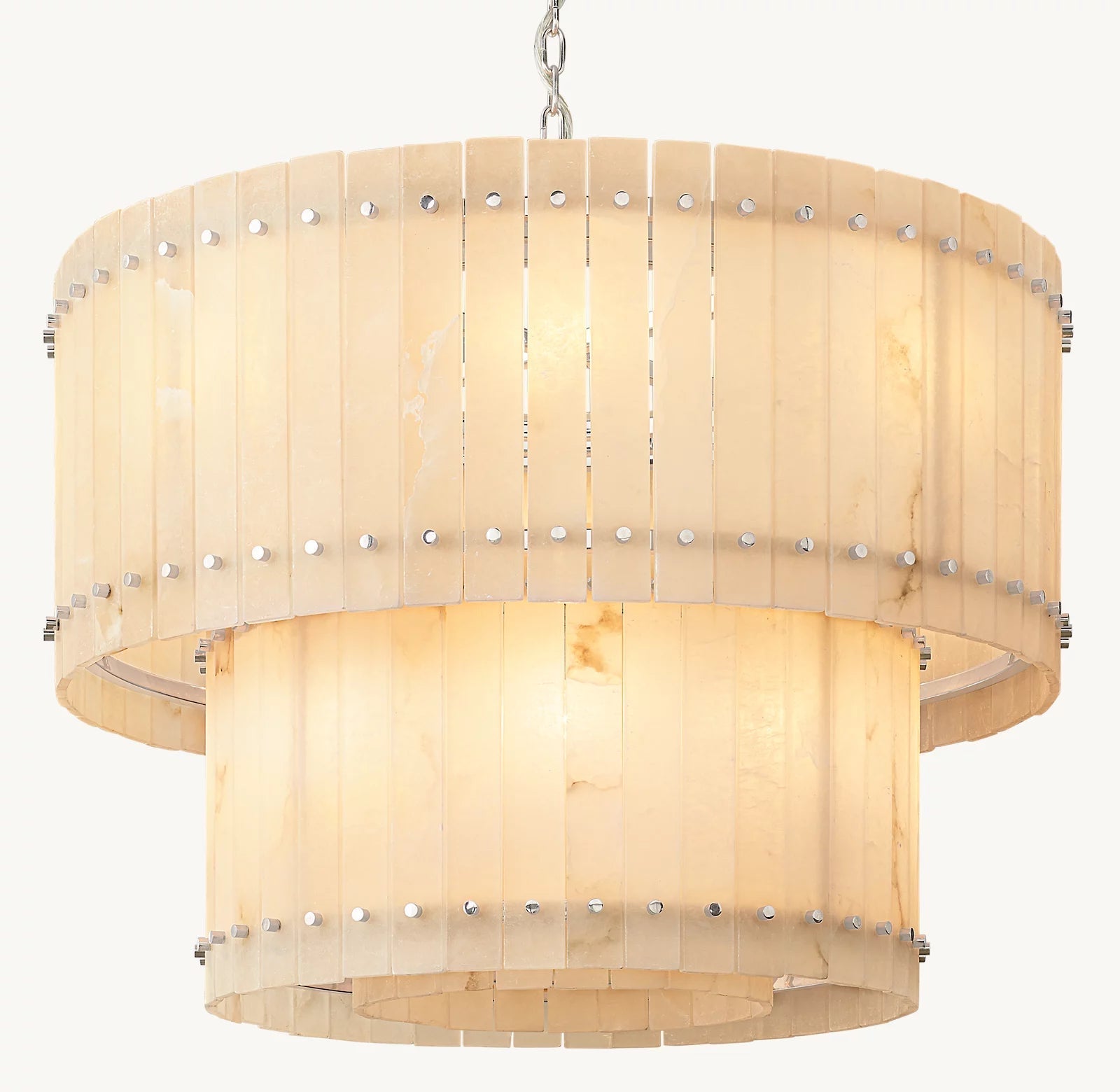 San Marco Alabaster Round Tiered Chandelier 37"-MEET LIGHTING